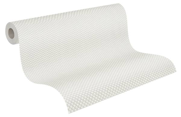 Meistervlies Vliestapete Uni einfarbig Grau - Weiß - Fleece - 2500 x 106 x 1 cm