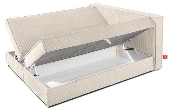 Boxspring ROTI ecru - Ligoppervlak breedte: 140 cm