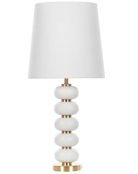 Lampe de table FRIO Doré - Blanc - Métal - 37 x 80 x 37 cm