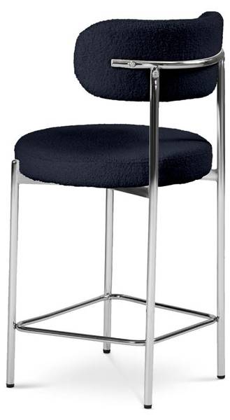 Barhocker NOVA 2er-Set Blau - Webstoff - 52 x 96 x 53 cm