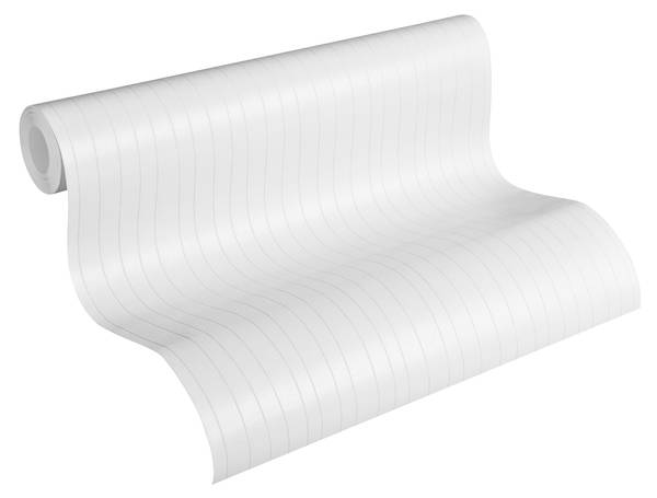 Vliestapete 4509 Unicolor modern Design Weiß - Fleece - 53 x 1005 x 1 cm