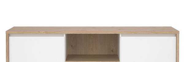 Sideboard Next Braun - Holz teilmassiv - 149 x 89 x 49 cm