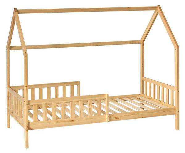 Kinderbett BOSCO Beige - Holzwerkstoff - 98 x 155 x 194 cm