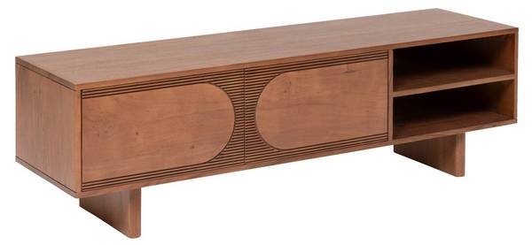 Meuble TV NANDA Marron - Bois massif - 40 x 45 x 147 cm