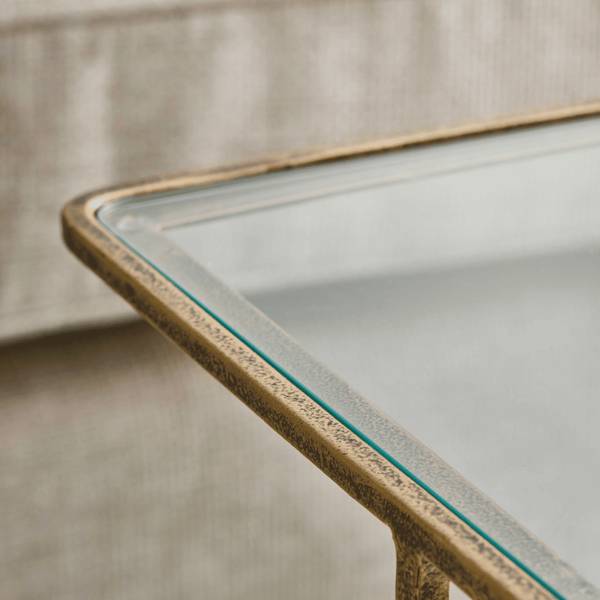 Beistelltisch ANTOINETTE Gold - Metall - 26 x 56 x 26 cm