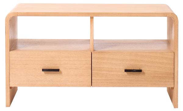 TV-Schrank BASTAD Grün - Massivholz - 80 x 45 x 40 cm