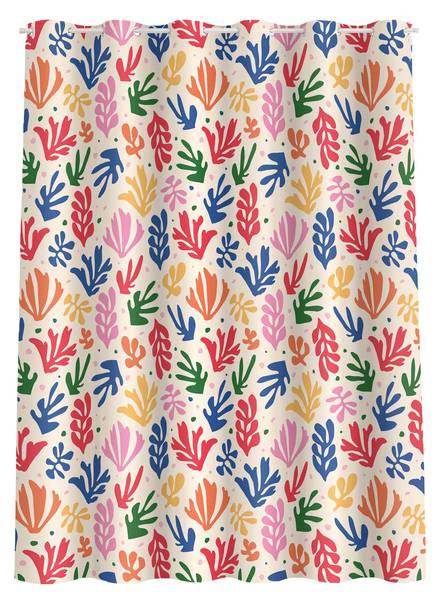 Duschvorhang Matisse Blätter Muster 180 x 180 cm