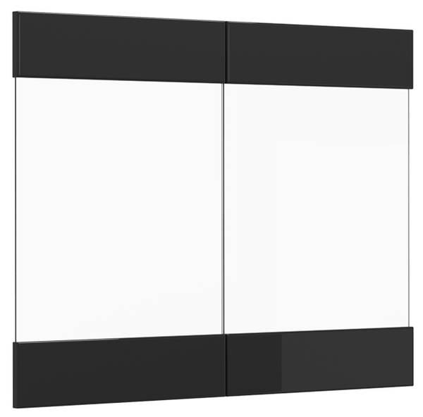 Küchenfront R-Line 40908 Hochglanz Schwarz