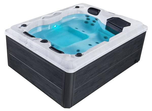 Outdoor Whirlpool Oasis ohne Treppe Grau - Kunststoff - 210 x 80 x 160 cm
