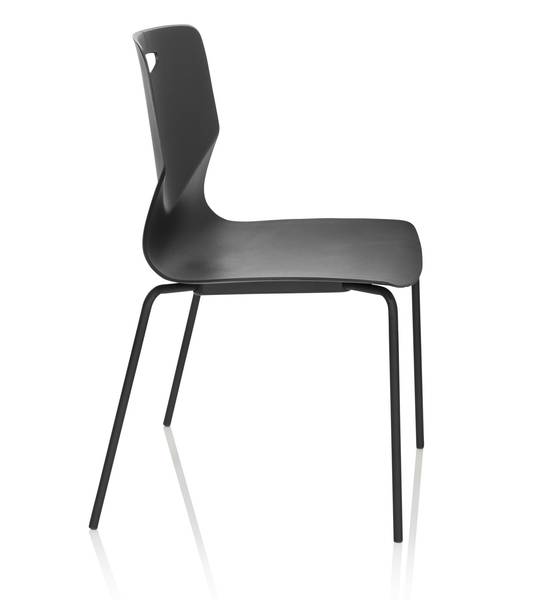 Esszimmerstuhl T36 V Schwarz - Polypropylen - 55 x 87 x 46 cm