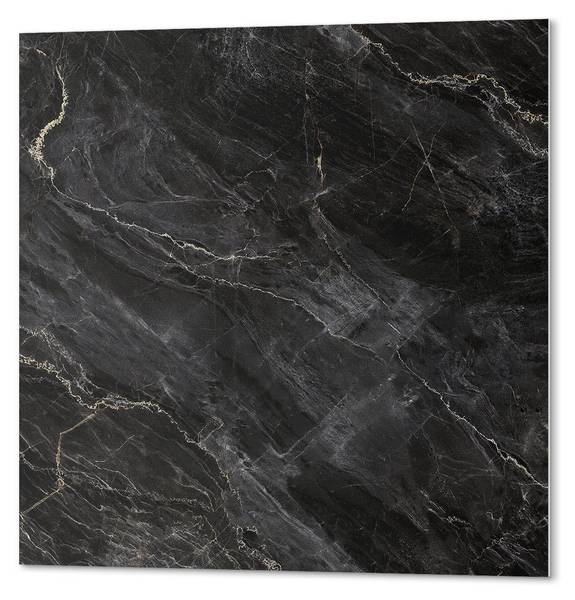 Vinylfliese MarmorEdel 20er-Set Schwarz - Vinyl - 20 x 20 x 1 cm