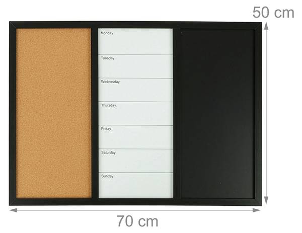 Combitafel 3-in-1 accessoires 70 x 50 cm