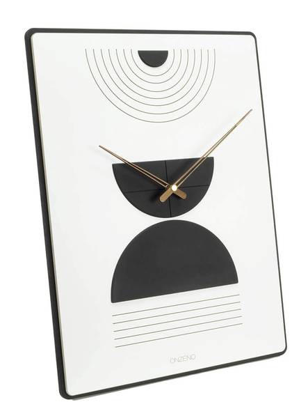 Horloge murale design Arc Solis Blanc - Bois manufacturé - 35 x 60 x 1 cm