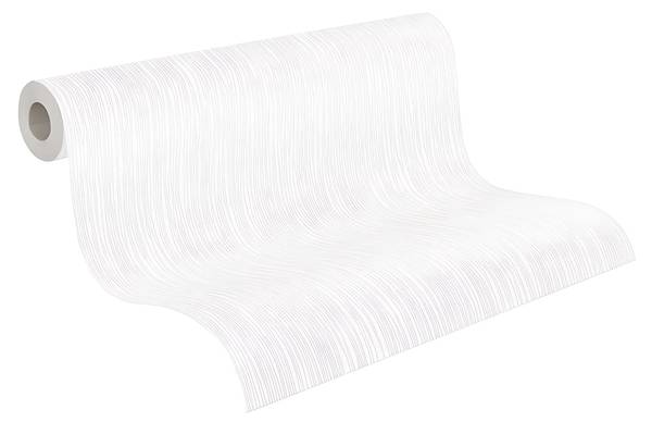 Papiertapete 143211-GU Weiß - Kunststoff - 53 x 1 x 1005 cm