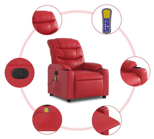 Massagesessel 3032659-4 Rot