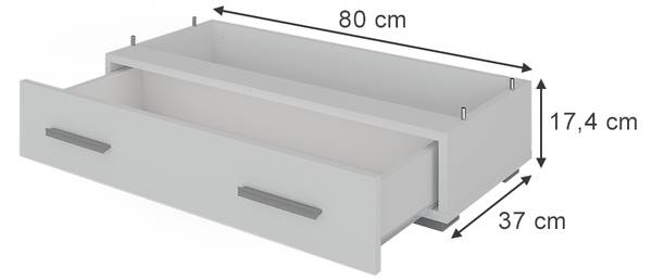Schubladenmodul Frank 36392 Weiß