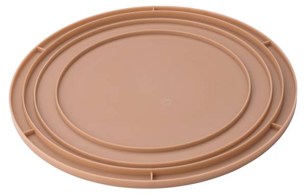 Dekoplatte MULTIVARIO Beige - Holzwerkstoff - 1 x 1 x 1 cm