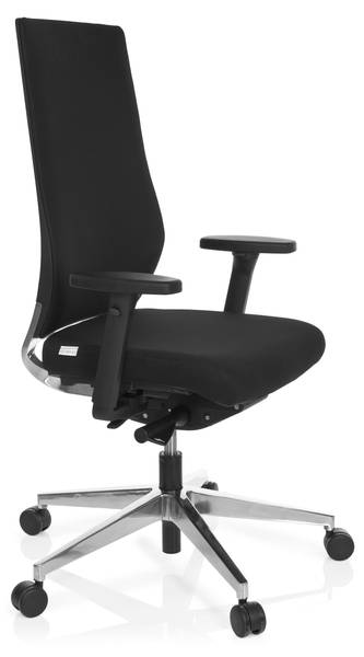 Bürostuhl PRO-TEC 700 Schwarz - Polyester - 60 x 123 x 53 cm