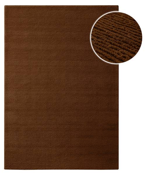 Wollteppich Castello ONE Braun - 140 x 200 cm