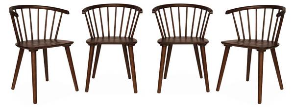 Stuhl Paula 4er Set Walnuss