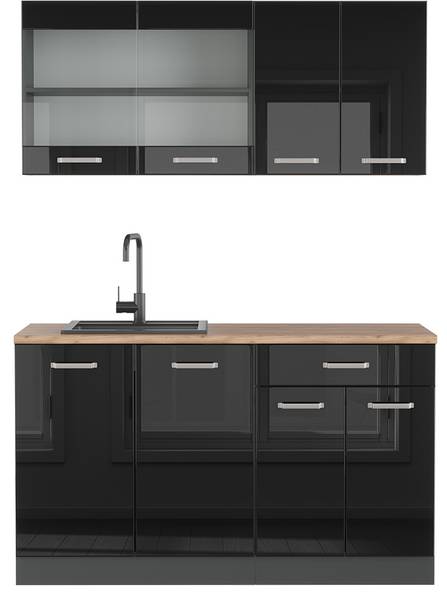 Cuisine R-Line 40964 Anthracite - Noir brillant