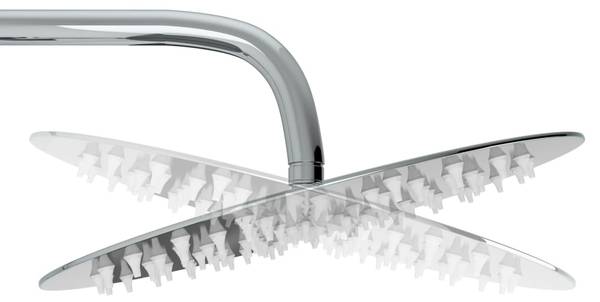 Dusch 145056 Silber - Edelstahl - 1 x 95 x 150 cm