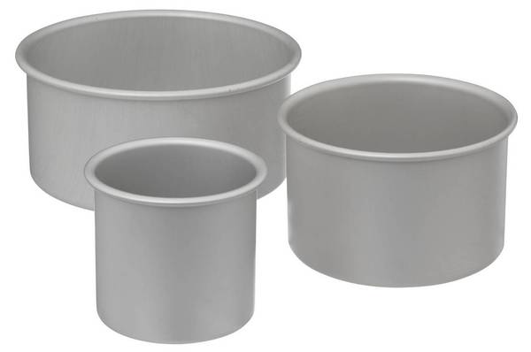 Backform ESSENTIELS 3er-Set Silber - Aluminium - 22 x 11 x 22 cm