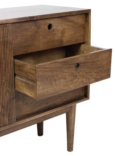Schrank BITIKA Braun - Massivholz - 40 x 80 x 150 cm
