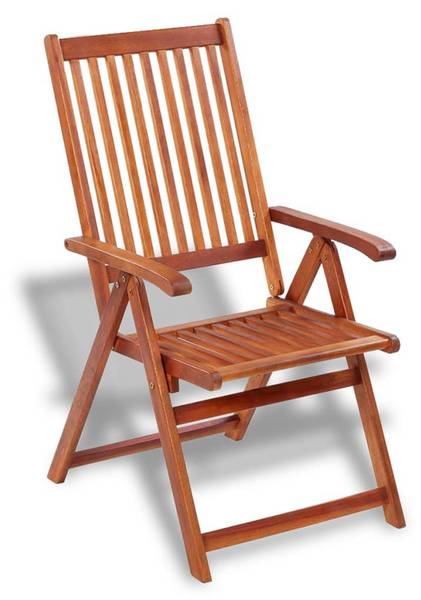 Gartenstühle 2er Set DE168 Braun - Holzwerkstoff - 69 x 111 x 57 cm