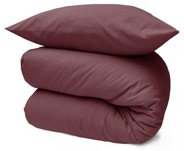 Waschbare Bettdecke Easy Comfort 2er Set Rot - Polyester - 3 x 220 cm