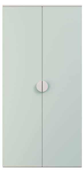 Kinderkleiderschrank Sandnes Hellgrün - Mint - Weiß