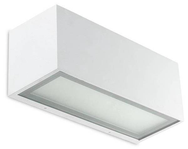 Wandleuchte Lia Weiß - Metall - 22 x 9 x 9 cm