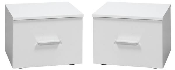 Schlafzimmer-Set PALINURO-166-2 5er-Set Weiß - Holzwerkstoff - 535 x 213 x 207 cm