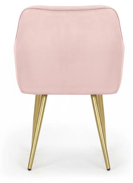 Esszimmerstuhl FLORENCE 6er-Set Gold - Hellrosa