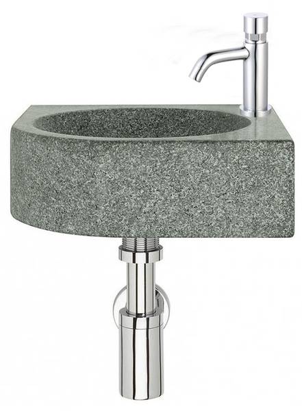 Mitigeur lave-mains Cilindro Gris - Métal - 4 x 14 x 9 cm