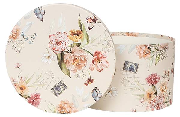 Aufbewahrungsbox Lorena 3er Set Beige - Papier - 24 x 16 x 24 cm