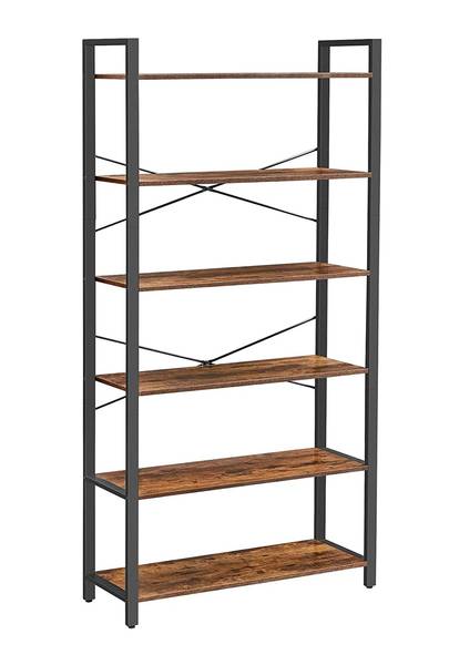 Bücherregal Accra Braun - Holzwerkstoff - 30 x 186 x 80 cm