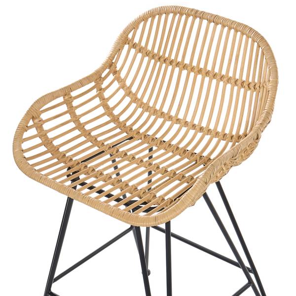 Hocker TERRELL 2-tlg Schwarz - Petrol