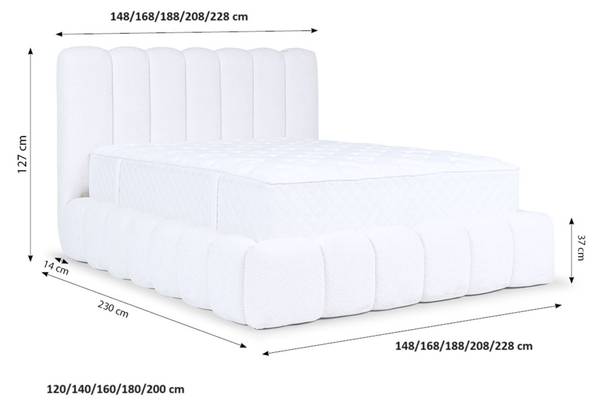 Polsterbett CARSON in Catch Me Set.2 Breite: 148 cm