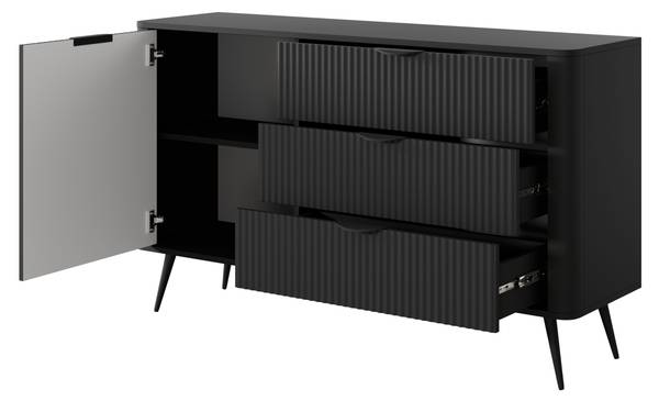 Ladekast Lanka I zwart