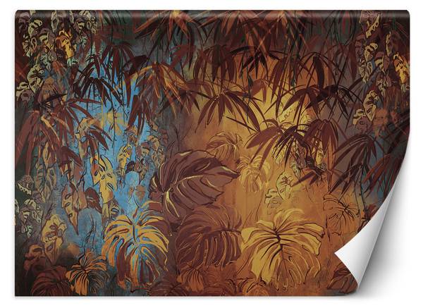 Fototapete Bemalte exotische Dschungel 250 x 175 cm