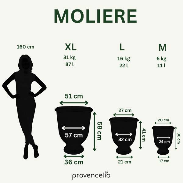Blumentopf Moliere Rot - Keramik - 24 x 30 x 24 cm