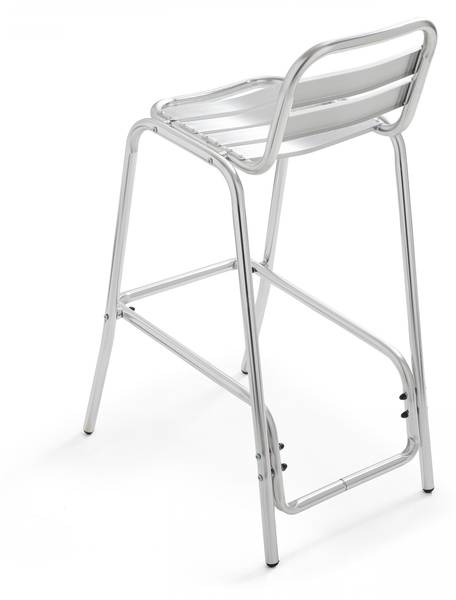 Bartisch mit 2 Stühle Soho Grau - Metall - 1 x 110 x 1 cm