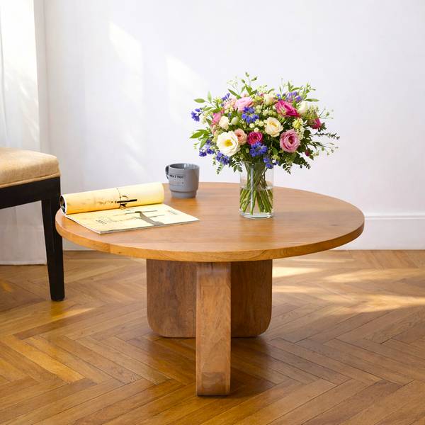 Couchtisch AGRA Braun - Massivholz - 80 x 40 x 80 cm