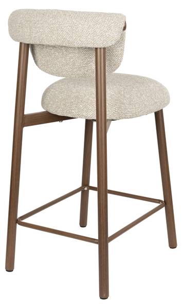 Barhocker LEE 2er-Set Beige - Textil - 44 x 90 x 53 cm