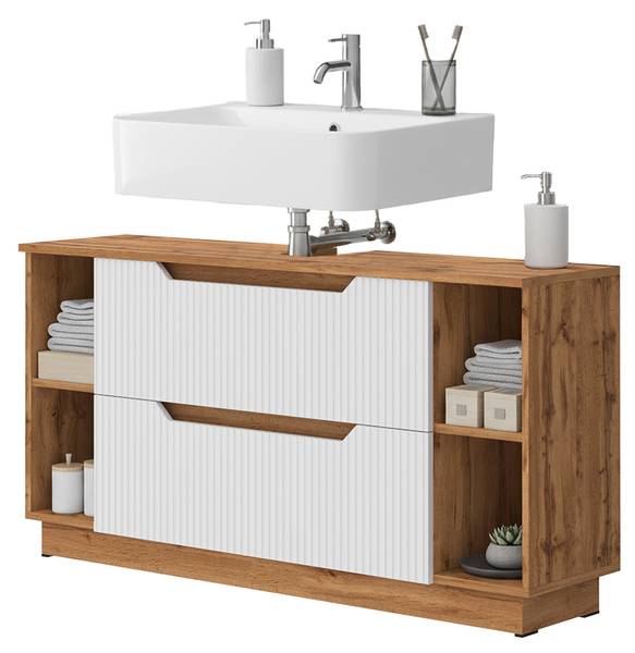 Meuble sous vasque simple Lotta 58674 Blanc pur