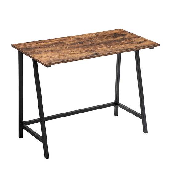 Schreibtisch Industriestil Tondo Braun - Holzwerkstoff - 50 x 75 x 100 cm