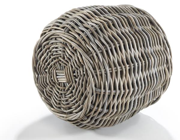 Pflanzkorb FIORA35 Grau - Rattan - 35 x 33 x 35 cm