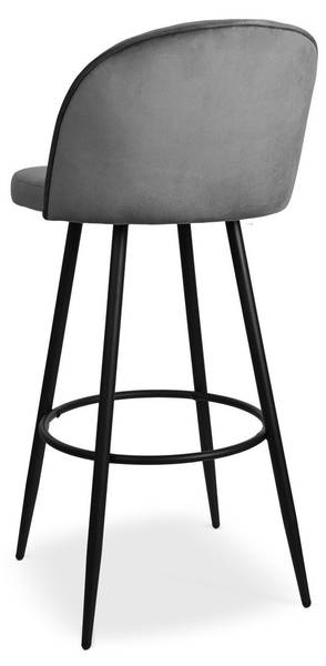 Barstühle HOUNDI 2er Set Dunkelgrau