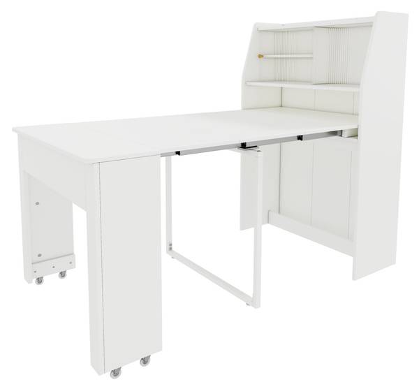 Esstisch BB1804 Weiß - Holzwerkstoff - 80 x 76 x 133 cm
